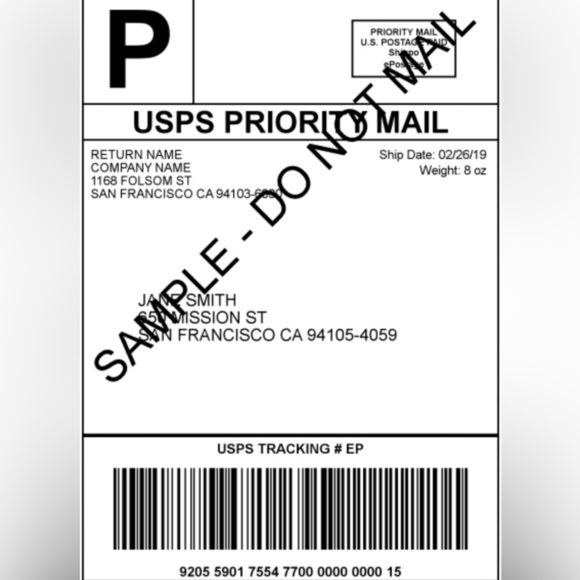 SHIPPING LABEL for 4+ item bundles
OR 
Weight 7-10lbs - Picture 1 of 1